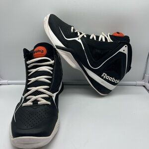 Reebok “The Pump” Men’s Size 8 Black/White Orange Ball Pump 3D FuseFrame DMXFOAM